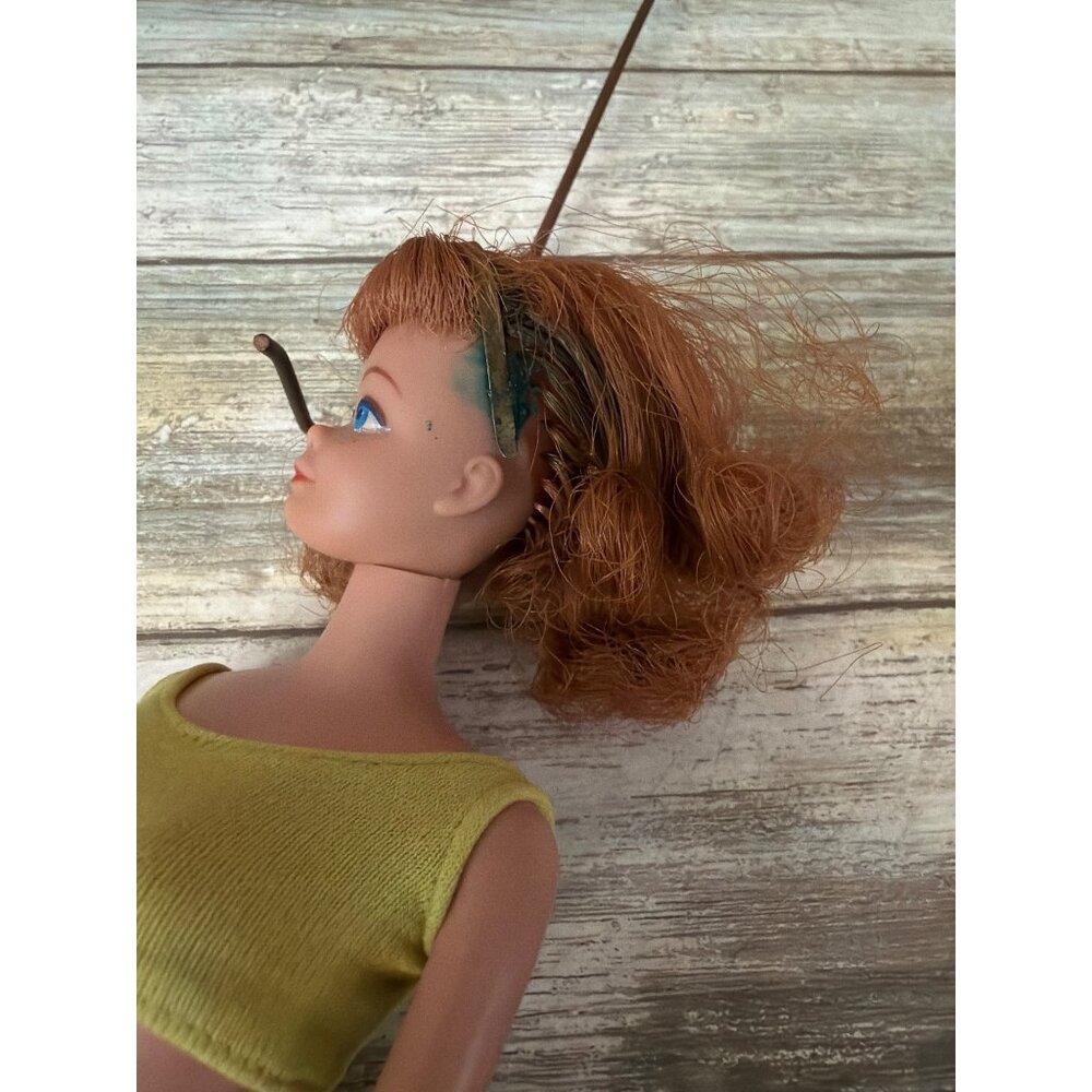 Vintage Original 1962 Barbie Midge Titian Doll #860 w/Swimsuit Shoes & Box - Picture 9 of 16